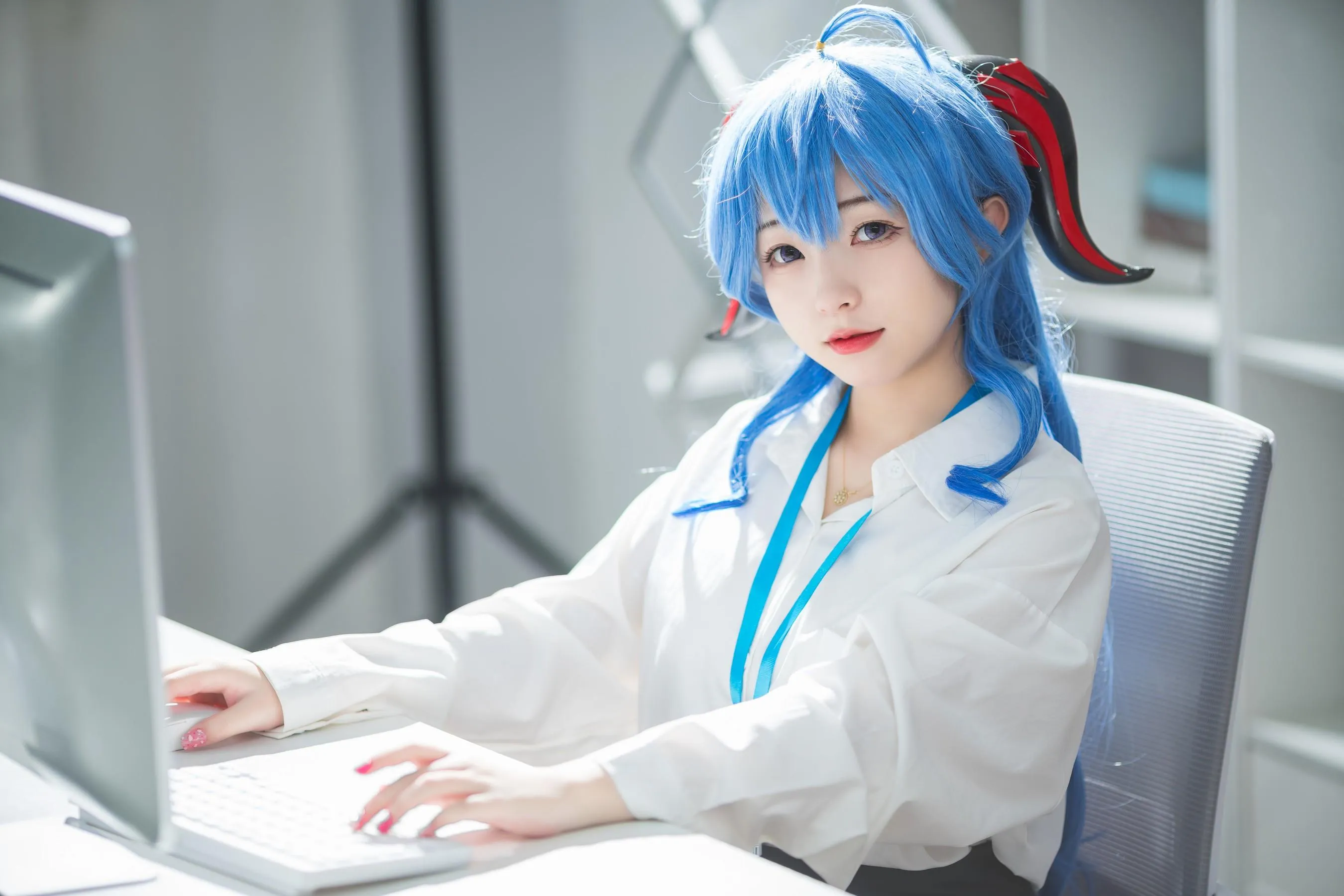 花铃 – NO.20 甘雨秘书 [48P]插图5